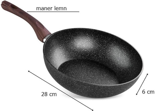 SGTT Wok din Aluminiu cu Acoperire Antiaderentă 28cm