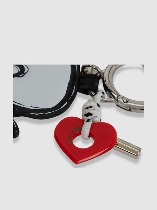 Karl Lagerfeld Ikon Valentine Ключодържател Черен