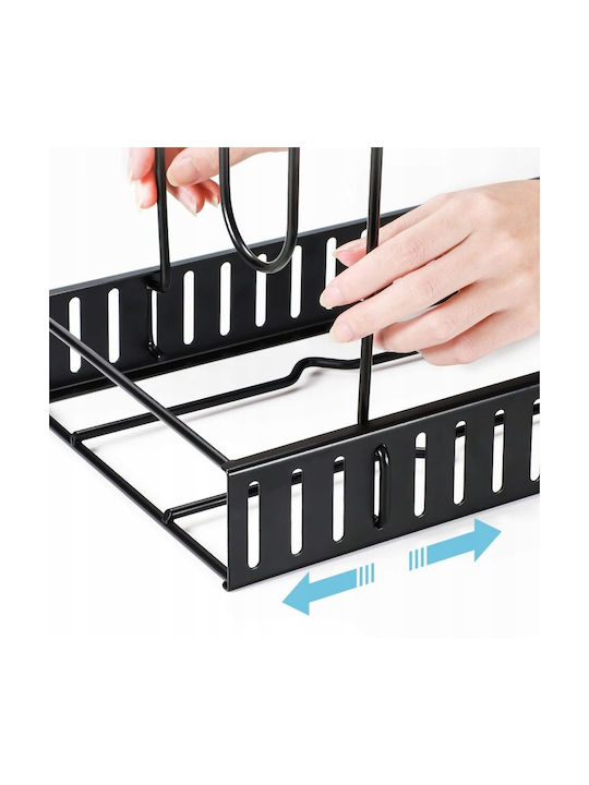 Suport Pentru Oale Și Tigăi Metalic 39x20.5x48cm Negru