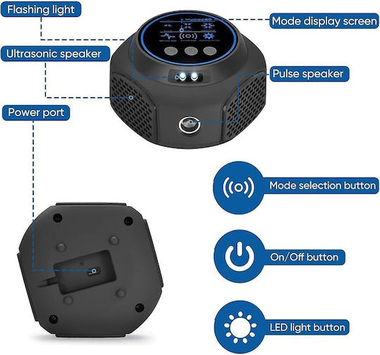 Ultrasonic Rodent Repellent Device 0.12x0.07m