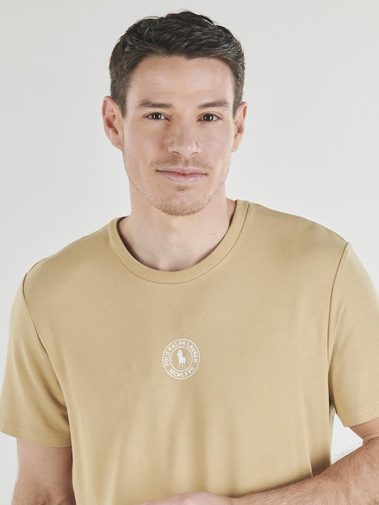 Polo Herrenbluse Kurzarm Beiges