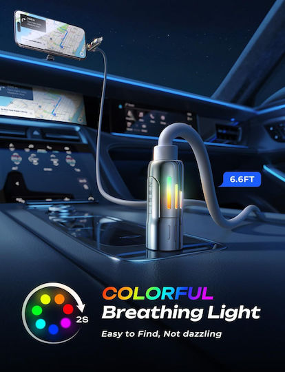 Lisen 2e353 4 1 Charging Cable Lightning Type-C USB-A 240W 2m RGB