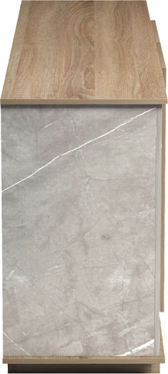 Буфет Zafore Дървен Сив Бежов 180x45x80cm