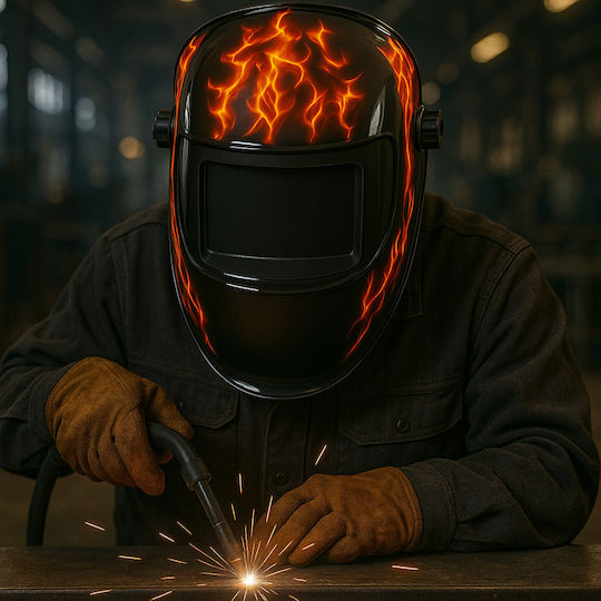 SGTT Schweißmaske Mit Optischem Feld 9x9mm Panoramische Schwarze