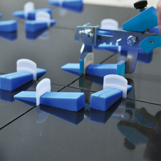 Kit De Separatoare Pentru Plăci Gresie Faianță 100 Distanțiere Autonivelante 1.5mm 100 Spline 1 Cleste