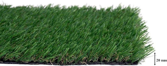 Естествен Изкуствен Тревен Покривка на Роло 1x5m с Височина на Покритието 20mm в Бежов Цвят