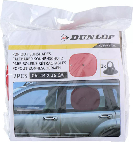 Dunlop Seitenschatten Auto-Sonnenschutz 2 Stück Five-E-16456-Rot