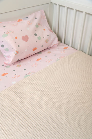 Viokarpet Waffle Pink Baby Blanket 110x140cm