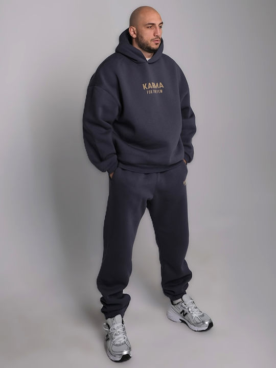 Herren-Sweatpants Set Graphite