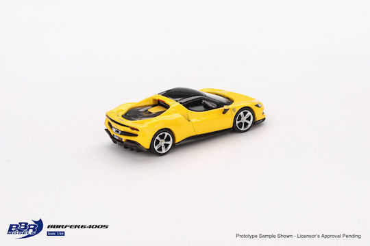 Ferrari 296 Gtb Giallo Modena 2024 Car Model 1:64 Bbr Bbrfer64005