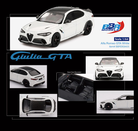 Alfa Romeo Giulia Gta 2020 1:64 Scale Model Car Bbr Bbrdie6425