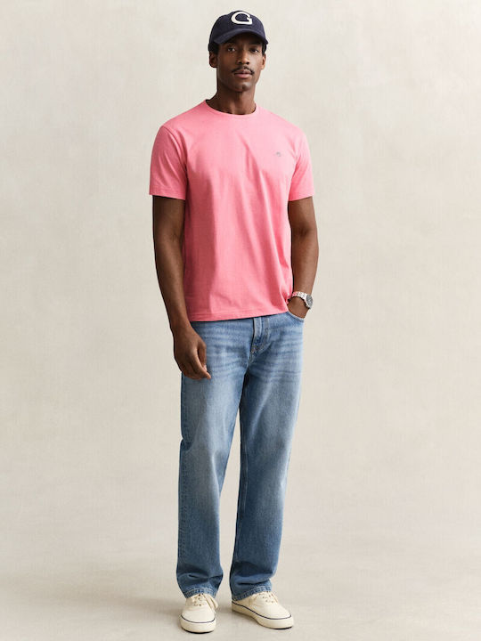 Polo Herrenbluse Kurzarm Rosa