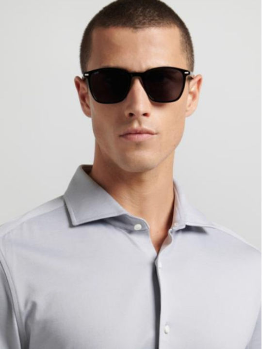 Boss Unisex Γυαλιά Ηλίου με Μαύρο Κοκκάλινο Σκελετό