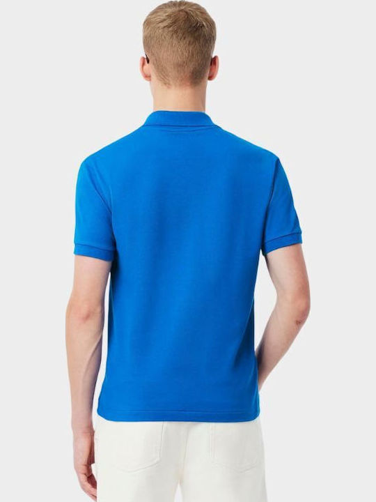 Polo Herrenbluse Kurzarm Blau