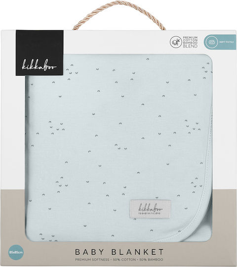 Kikka Boo Kikka Boo Baby Blanket for Nursery Swaddling Friends Bamboo Blue 85x85cm
