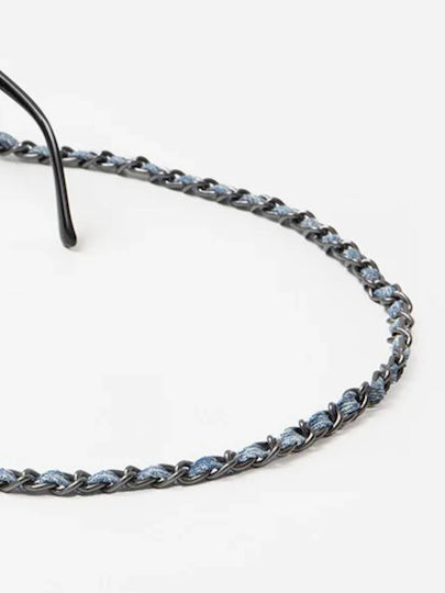 Brillenkette Lcf Cali Brillenkette 72cm Denim Stoff