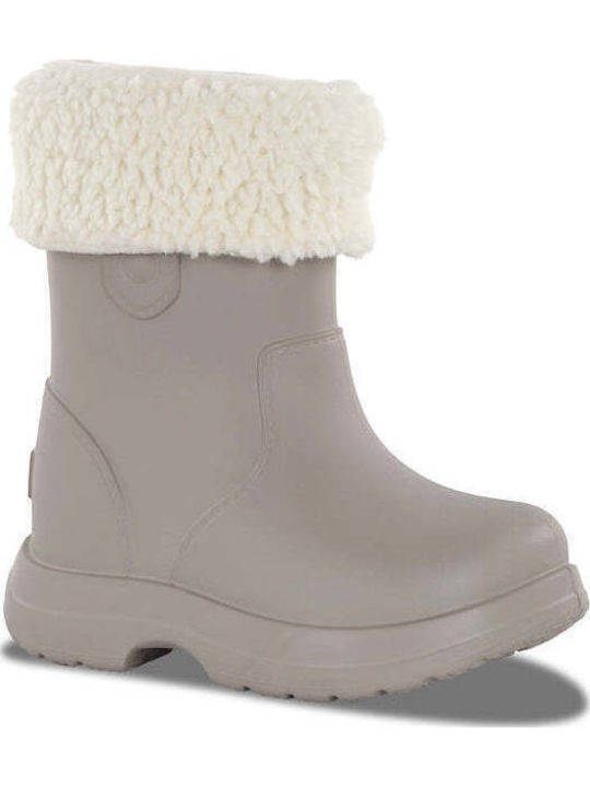 Kinder Gummistiefel mit Innenfutter Beigen