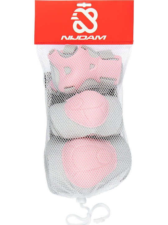Nijdam Concrete Rose Παιδικό Σετ Προστατευτικών για Rollers Ροζ