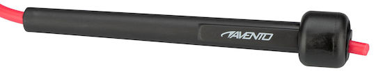 Avento PVC Adjustable Jump Rope with Ball Bearings Black 2.8m