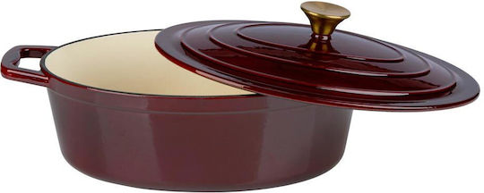 Alpina Switzerland Shallow Cast Iron Pot 5lt