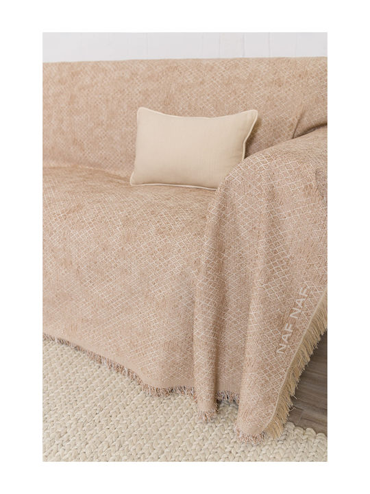 Naf Naf Freshline Ριχτάρι Τριθέσιου Καναπέ Chenille 180x300εκ. Πολυεστερικό Σενίλ 68141