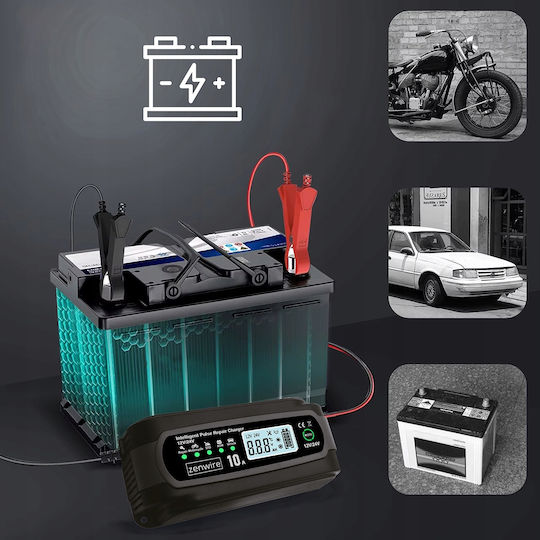 Zenwire JMD-10 Car and Truck Battery Charger 12/24V