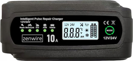 Zenwire JMD-10 Car and Truck Battery Charger 12/24V