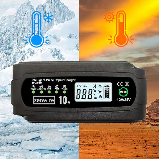 Zenwire JMD-10 Car and Truck Battery Charger 12/24V