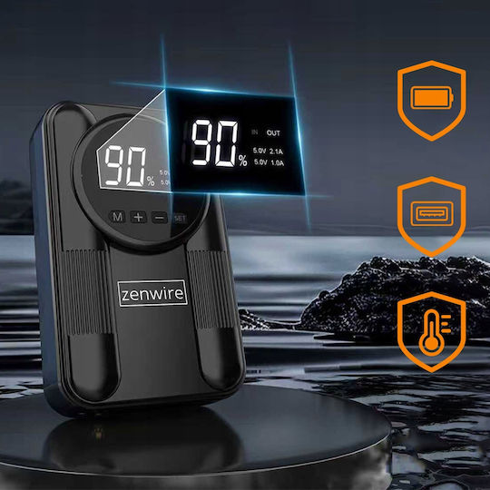 Zenwire Tragbarer Batterie-Starter Auto & Motorrad 2000A mit USB / Taschenlampe 12V