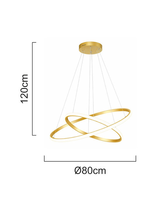 Powertech Cremast Luminator Auriu LED cu Lumină Albă Naturală 80x80x120cm