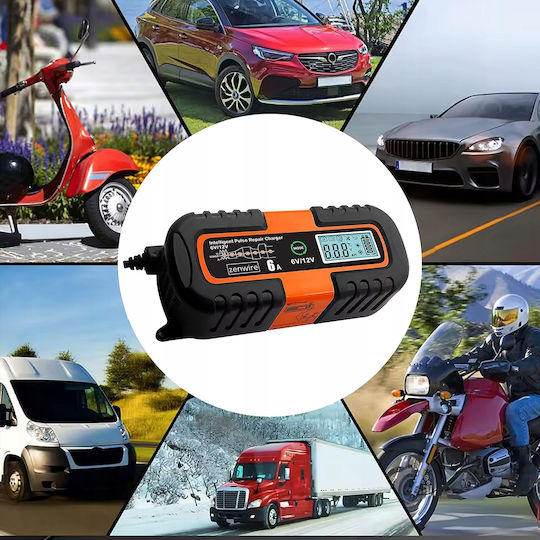Zenwire JMD-6S Autombatterieladegerät & Motorrad Batterieladegerät 6/12V