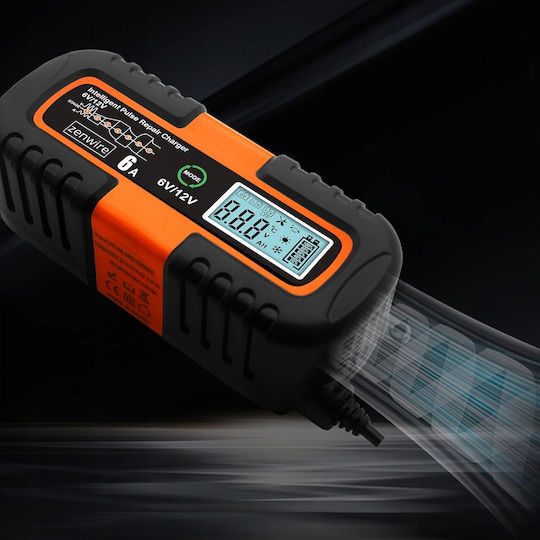 Zenwire JMD-6S Autombatterieladegerät & Motorrad Batterieladegerät 6/12V