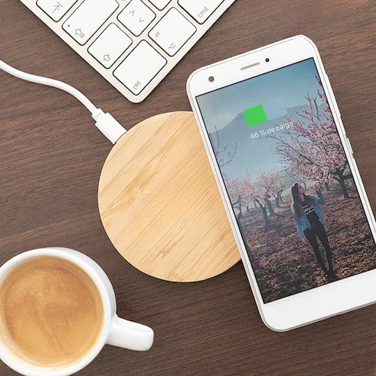 SGTT Ασύρματος Φορτιστής (Qi Pad) Καφέ