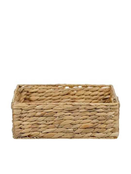 keleman Set Decorative Baskets Wicker Brown 3 Pieces