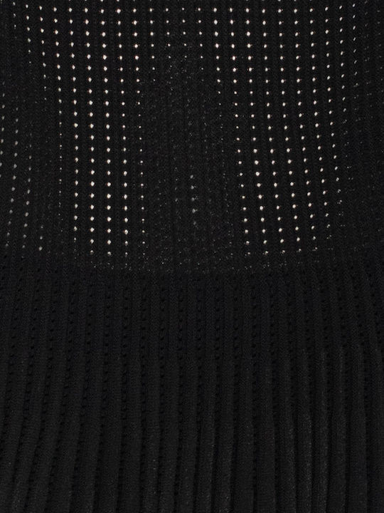 Summer Midi Evening Dress Black