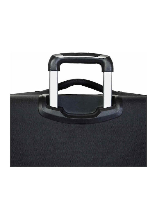 Diplomat Small The Atlanta Collection Cabin Fabric Black Suitcase With 2 Wheels Height 42cm
