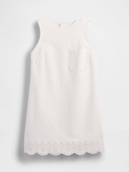 Sommer Mini Kleid Off-White