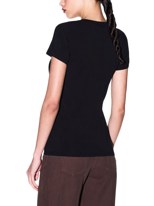 Armani Exchange Damen T-Shirt Schwarz