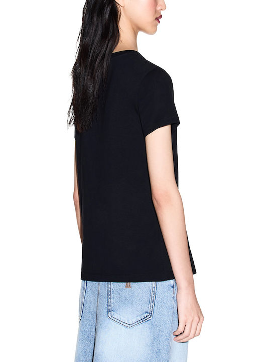 Armani Exchange T-Shirt Μαύρο