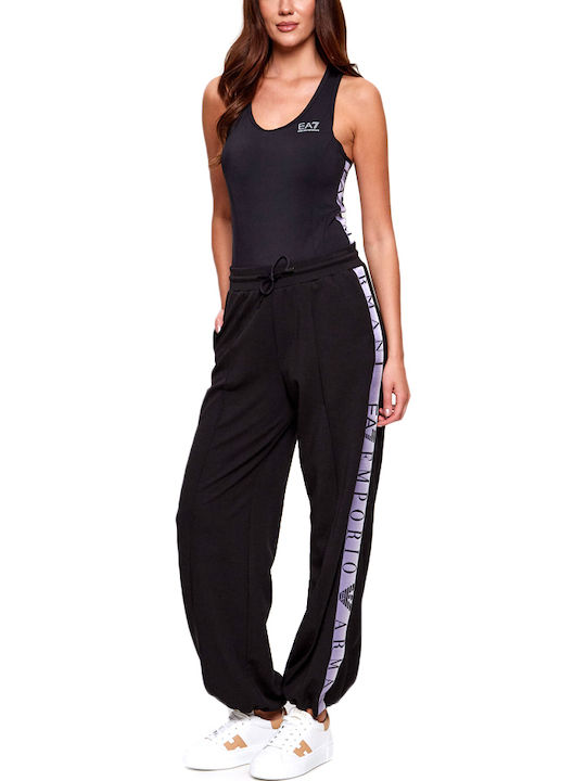 Ea7 Emporio Armani Bodysuit Women Ea7 Emporio Armani Black Purple 7w001148-af12625-uc001