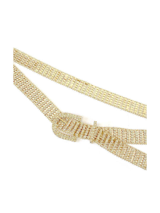 Breiter Damen Gürtel Kette Goldene