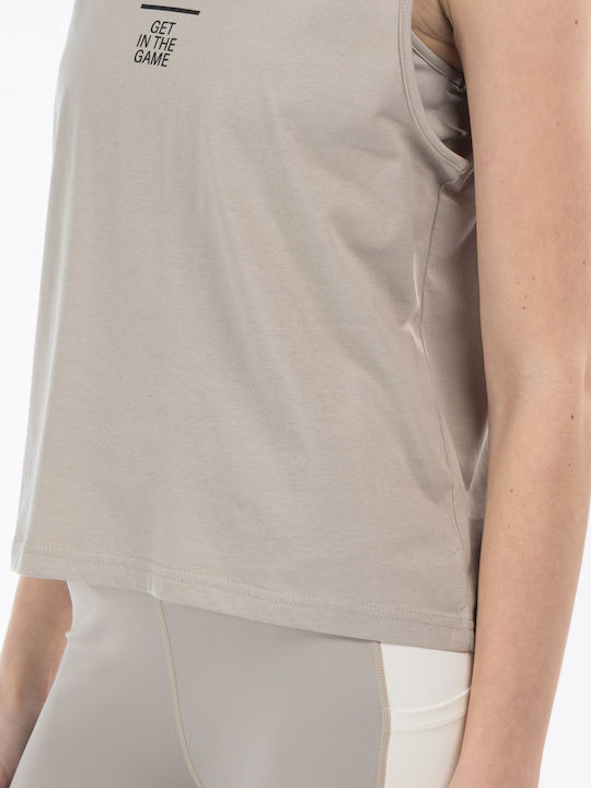 Women's Crop T-shirt Beige