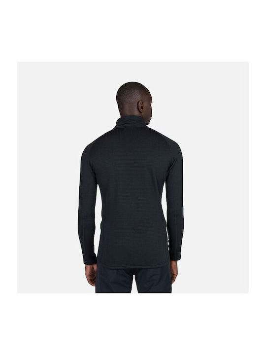 Men's Fleece Jacket with Hood Black