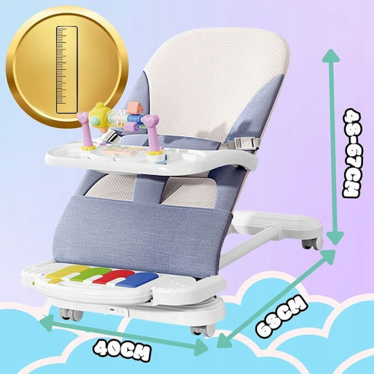 NICEkids Ηλεκτρικό Relax Μωρού με Μουσική Μπλε για Παιδί έως 9kg