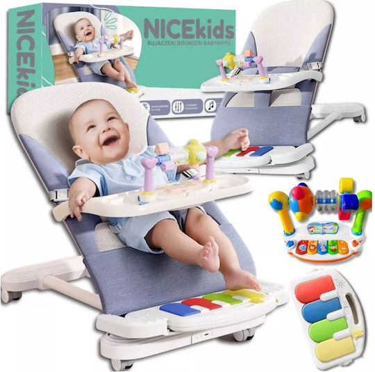 NICEkids Ηλεκτρικό Relax Μωρού με Μουσική Μπλε για Παιδί έως 9kg