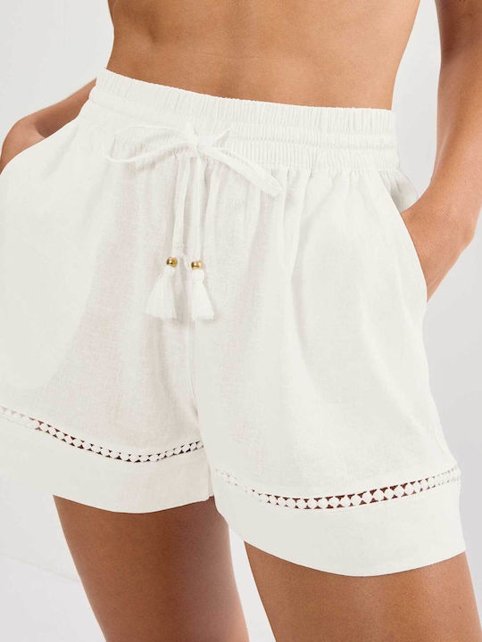 Triumph Women's Beach Shorts Silk White