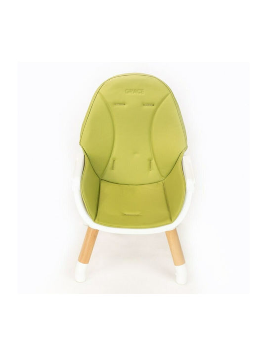 New Baby Grace Scaun Înalt De Masă Bebe Verde