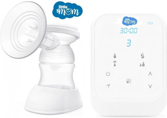 Little Mom Pompa de Sân Electrică Simplă cu Baterie și la Rețea Fără BPA Albă 130ml