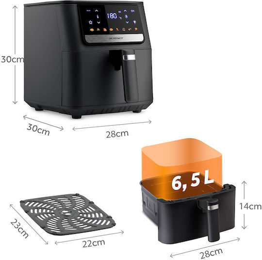 Berdsen Air Fryer 6.5lt Μαύρο BD-662