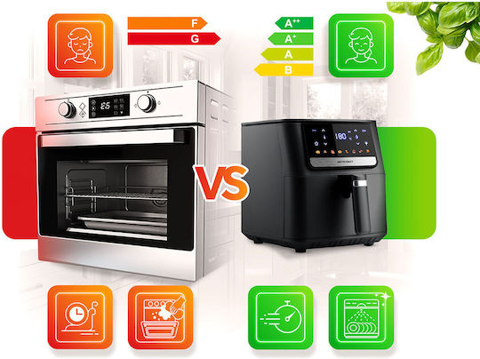 Berdsen Air Fryer 6.5lt Μαύρο BD-662